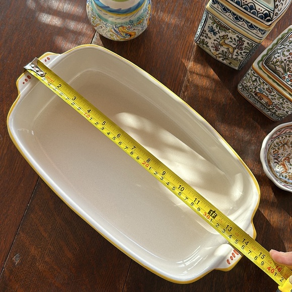 🇮🇹 Deruta Ceramiche hand painted Italian stoneware, 12.5” rectangle cookware - Picture 12 of 16
